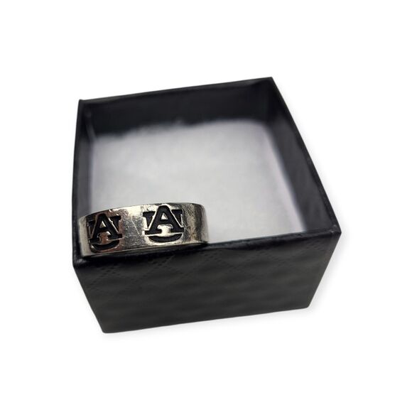 Vintage Auburn University Sterling Silver Ring Size 8 Tigers 925 - Picture 3 of 7